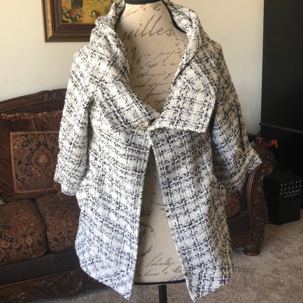Black and white jacket
